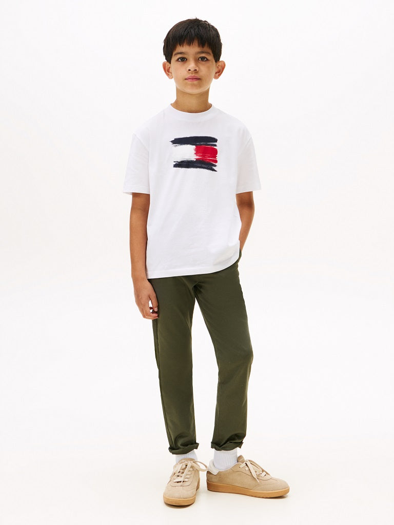 TOMMY HILFIGER Flag Archive T-Shirt White