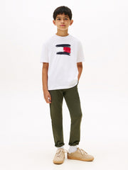 TOMMY HILFIGER Flag Archive T-Shirt White