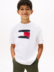 TOMMY HILFIGER Flag Archive T-Shirt White