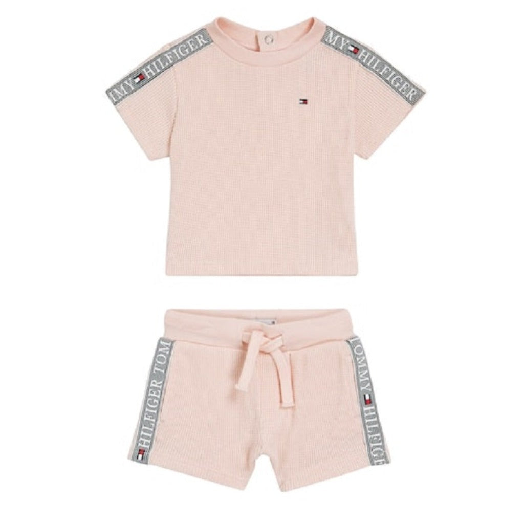 Tommy Baby Waffle T-Shirt & Shorts Set