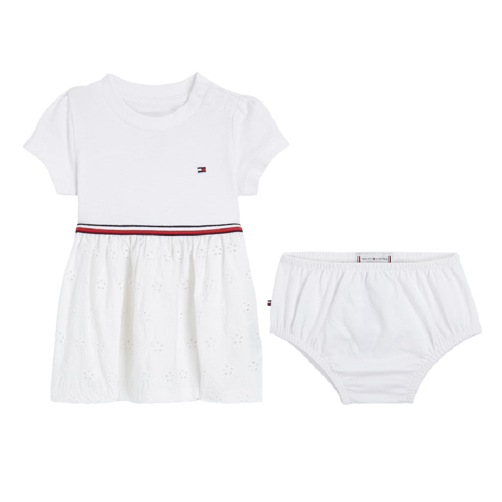 Tommy Hilfiger Baby Girls Broderie Combi Dress