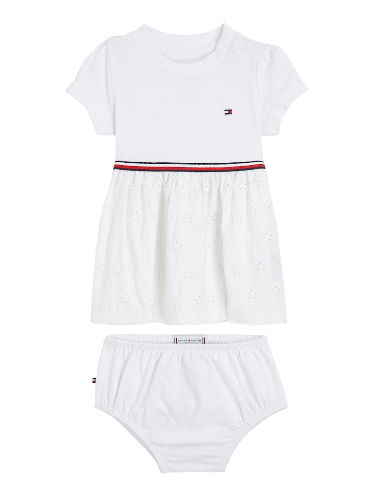 Tommy Hilfiger Baby Girls Broderie Combi Dress