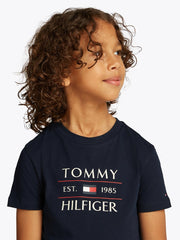 TOMMY FLAG HILFIGER T-Shirt Navy