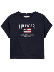 HILFIGER Girls Sequins Flag T-Shirt