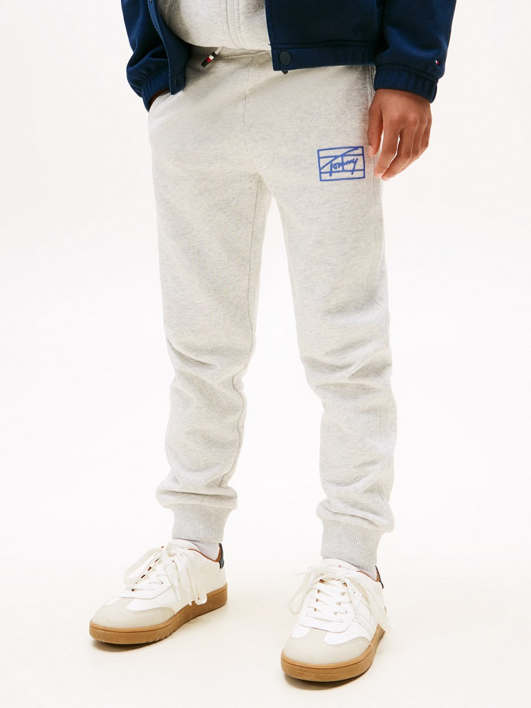TOMMY HILFIGER Varsity Graphic Sweatpants Grey