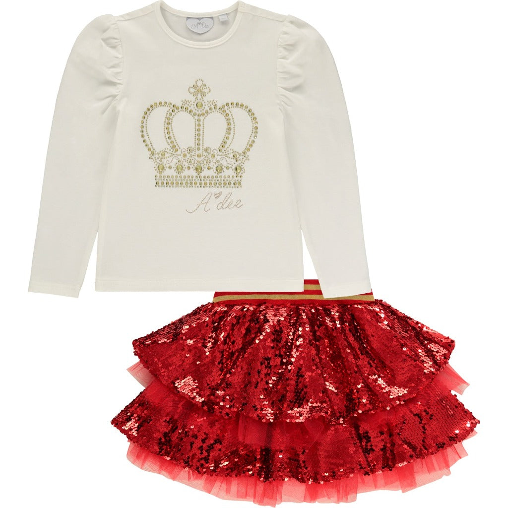 ADee Queen Sequin Skirt Set