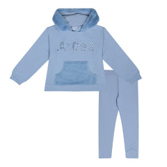 ADEE Peaches Faux Fur Detail Hoody Set