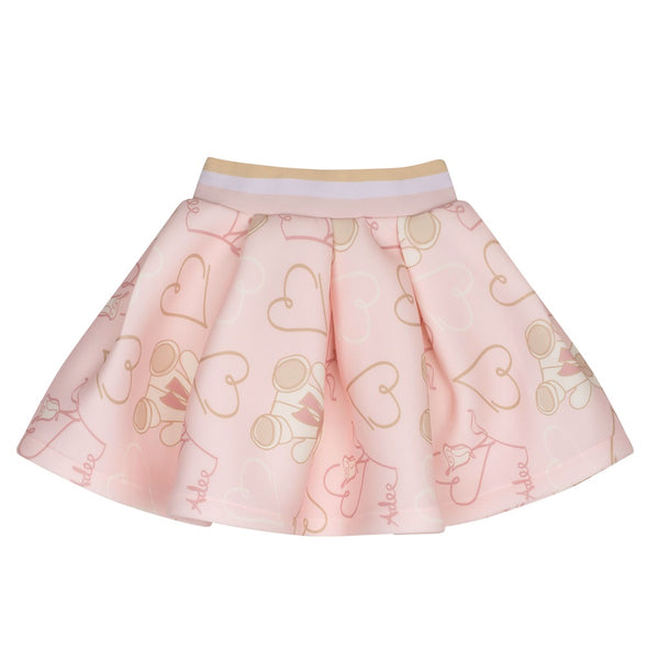 ADEE Star Teddy Print Skirt Set
