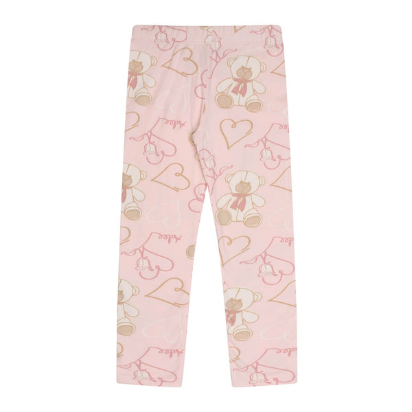 ADEE Summer Teddy Print Bow Legging Set