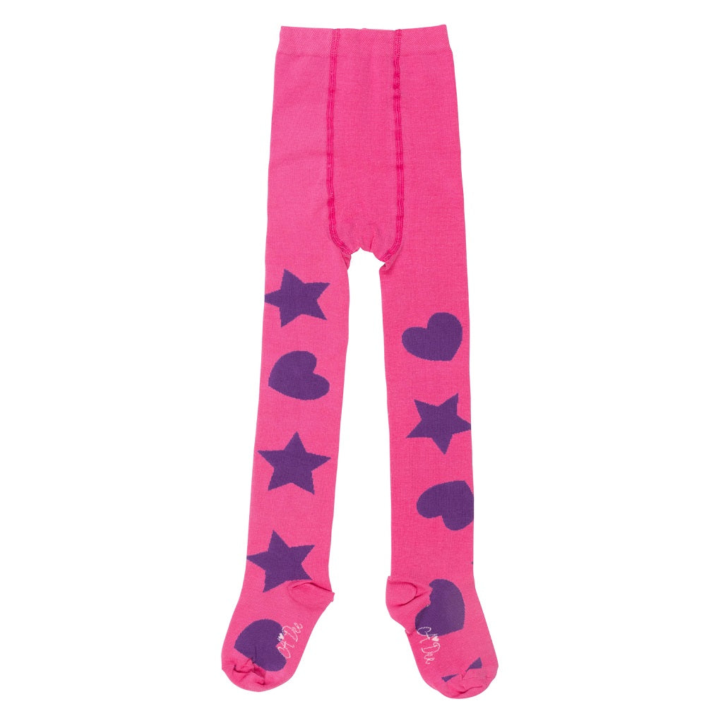 ADEE Tamara Hearts Stars Print Tights