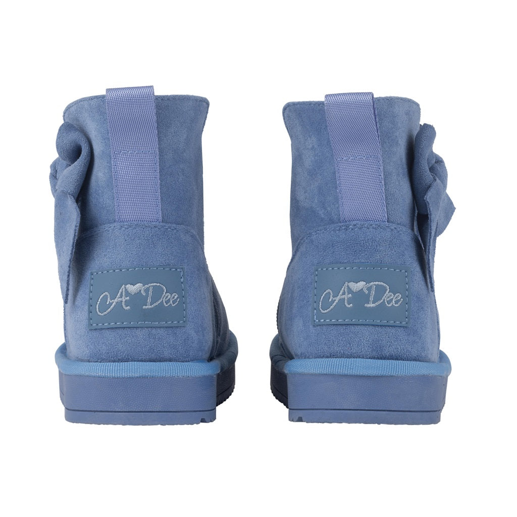 ADEE Bowtiful Bow Ugg Boots Iced Blue