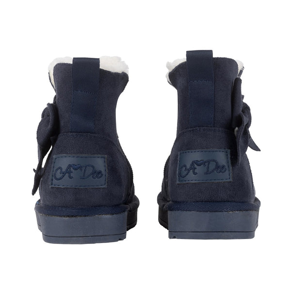 ADEE Bowtiful Bow Ugg Boots Navy