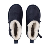 ADEE Bowtiful Bow Ugg Boots Navy