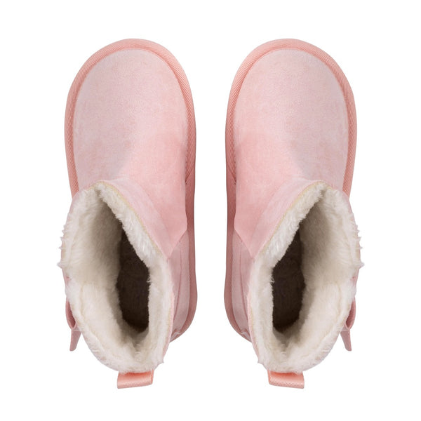 ADEE Bowtiful Bow Ugg Boots Pink