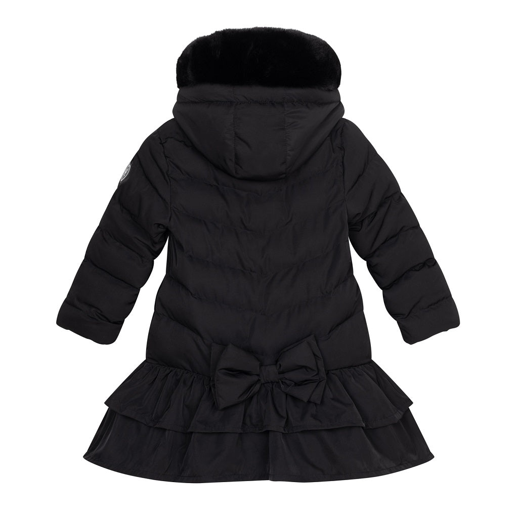 ADEE BECKY BTS Fur Hooded Jacket Black Kizzies