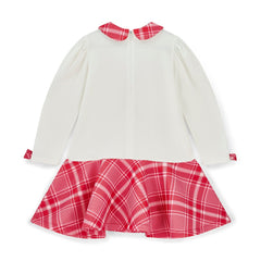 ADEE Lottie Check Bow Dress