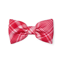 ADEE Leighton Check Bow Hair Clip Red