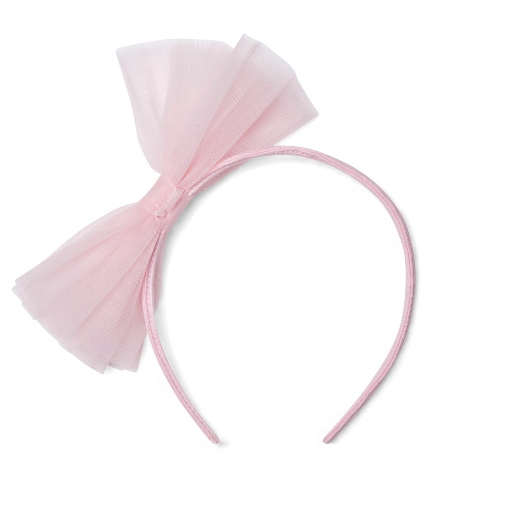 ADEE Lennon Tulle Bow Hairband Pink