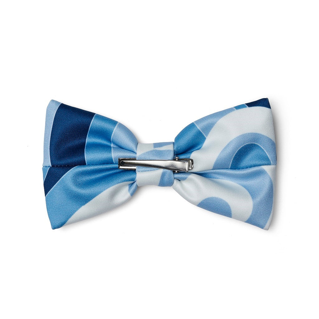 ADEE Leighton Swirl Print Bow Hair Clip