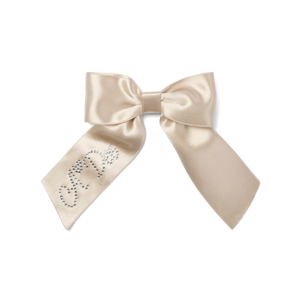 ADEE Eau de theme. Add the perfect finishing touch with the Ariah Bow complete with the signature A*Dee diamante logo. Stone Beige