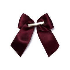 ADEE Chevron Charm Collection. Add the perfect finishing touch with the Ariah Bow complete with the signature A*Dee diamante logo. Deep Cherry