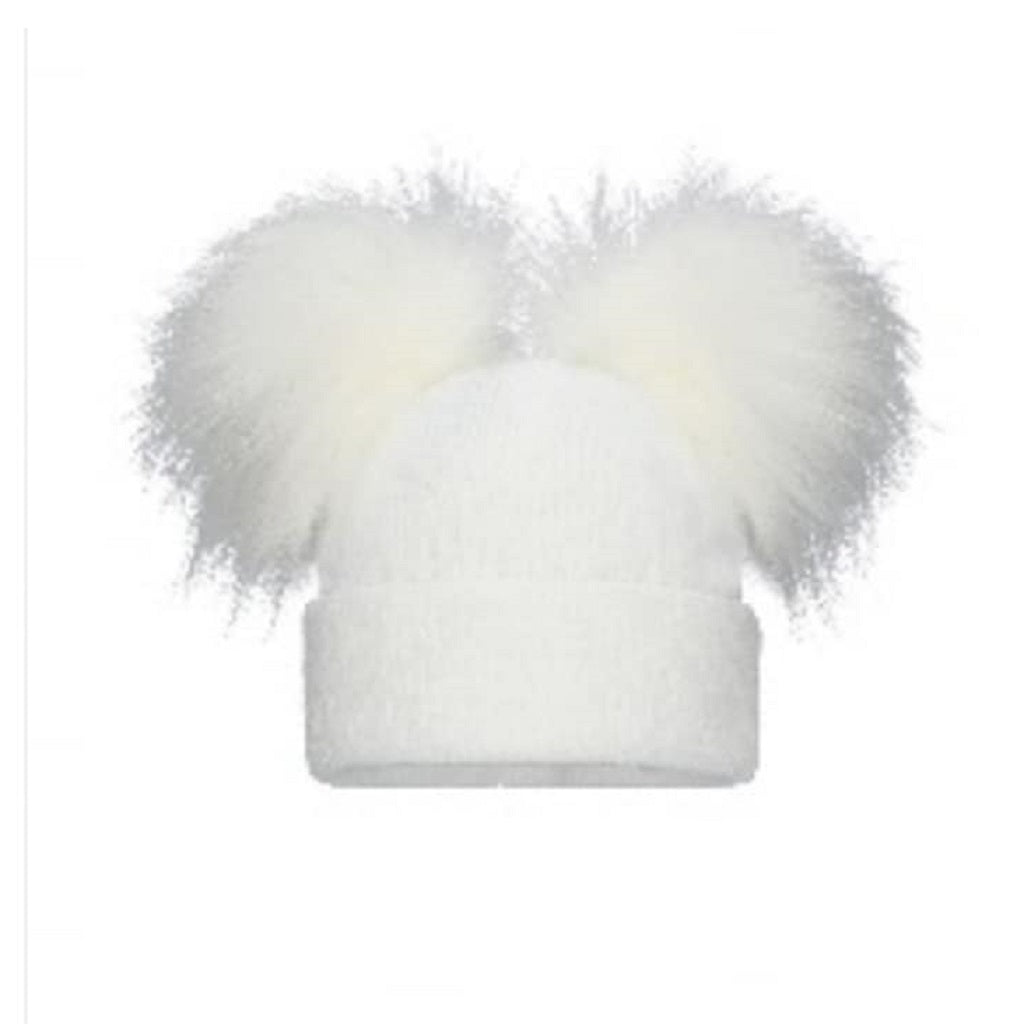 POM POM ENVY DOUBLE BABY KNIT White