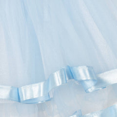 Diamante Tulle Dress Sky Blue