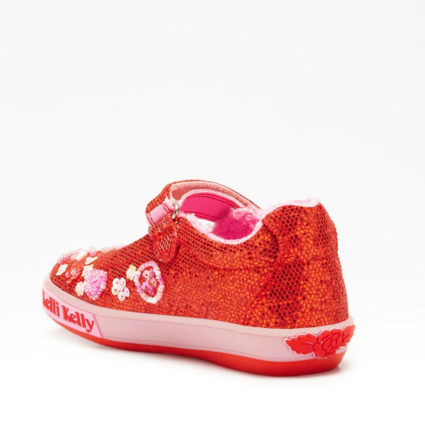 LELLI KELLY Dafne Red Glitter Shoes