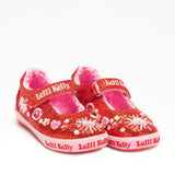 LELLI KELLY Dafne Baby Red Glitter Shoes