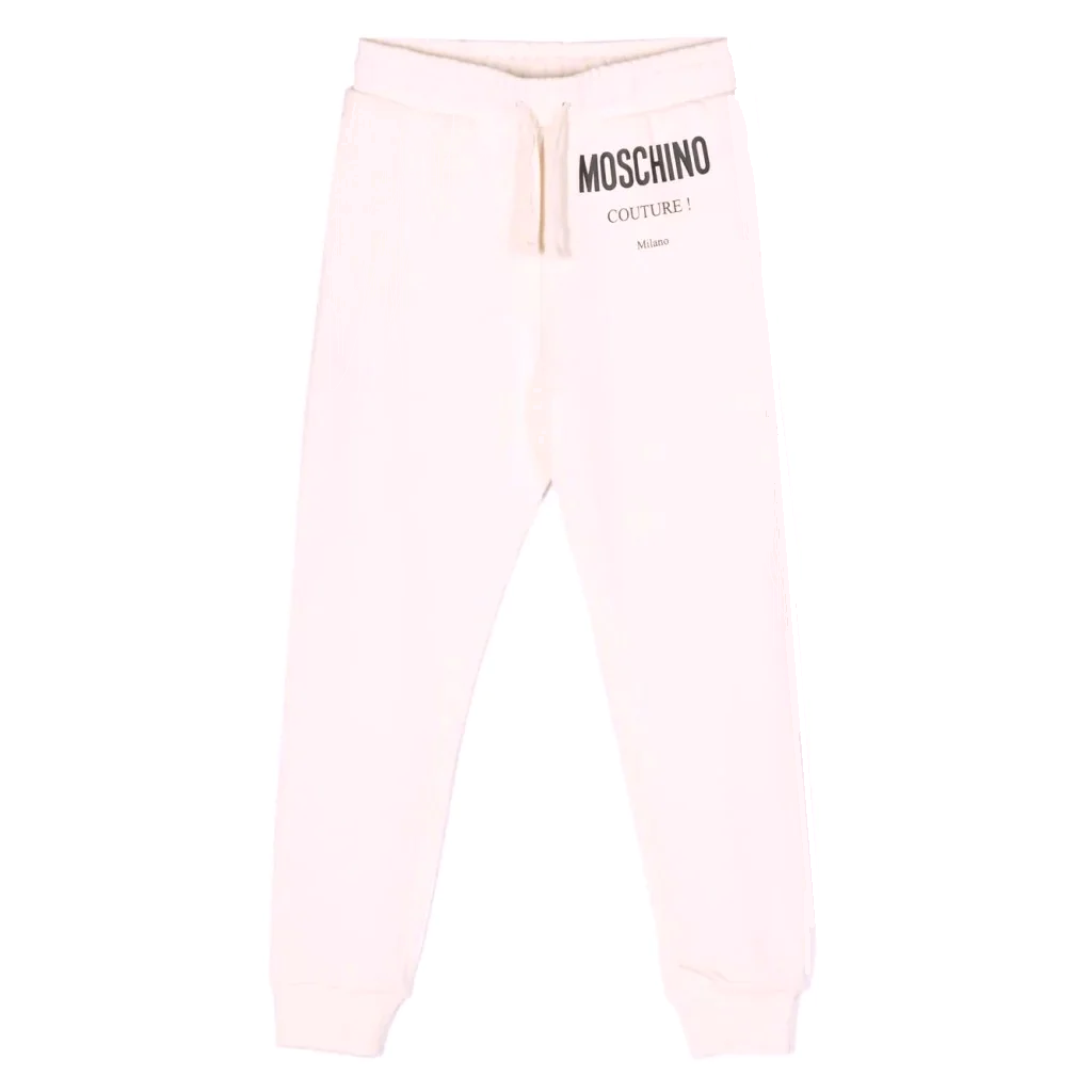 Moschino Kids Logo Print Joggers Pink