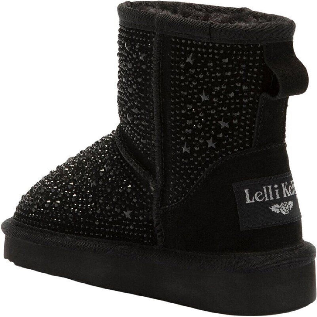 LELLI KELLY Rhinestone Boots Black