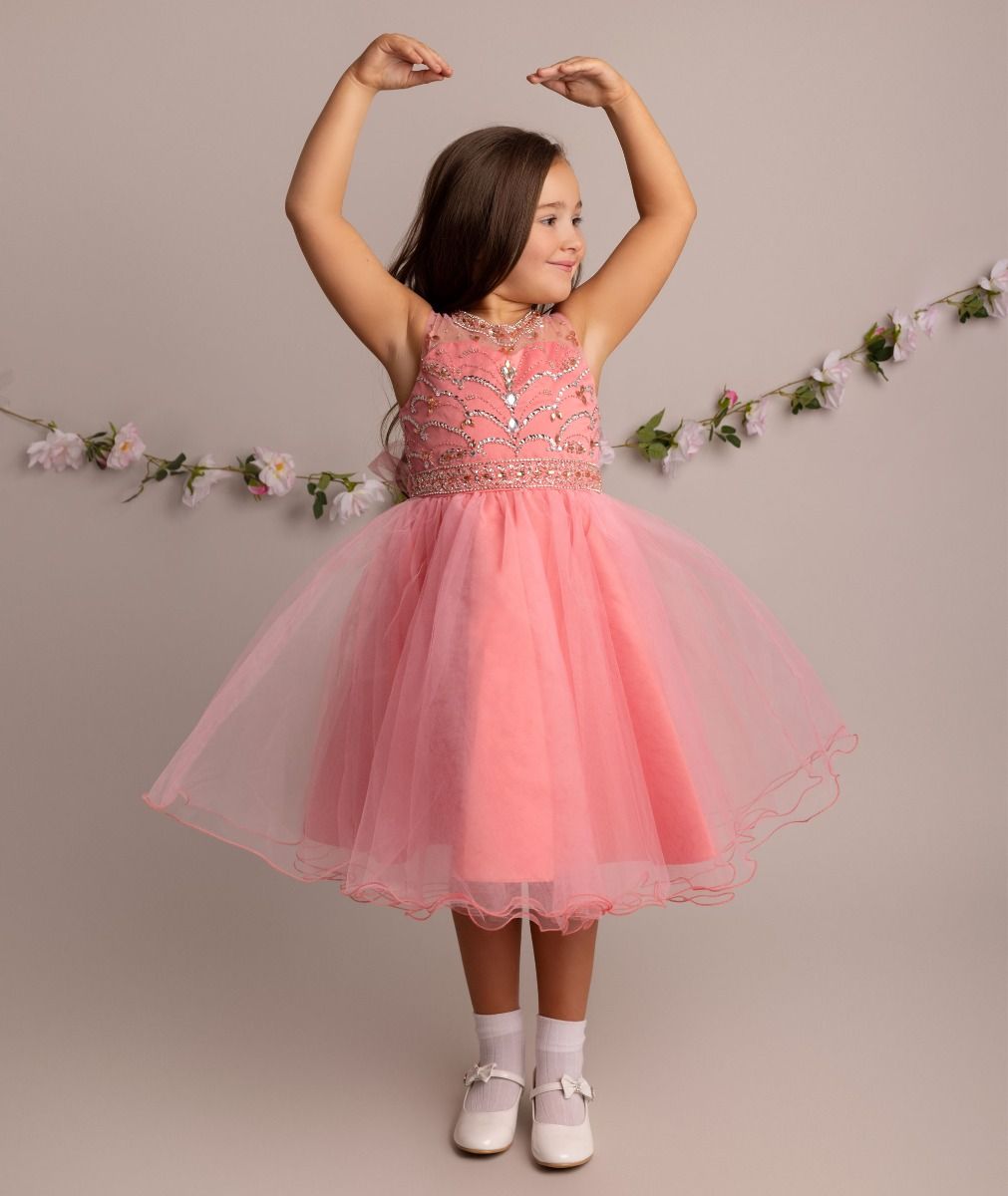 LOLA Tulle Dress Coral