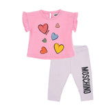 Baby Moschino Sequin Heart T-Shirt Legging Set
