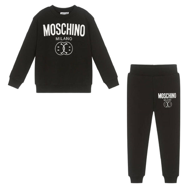 Kids Moschino Double Smiley Logo Tracksuit