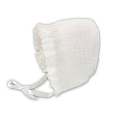 3602 Ivory Bonnet - Kizzies, Hats - Childrens Wear