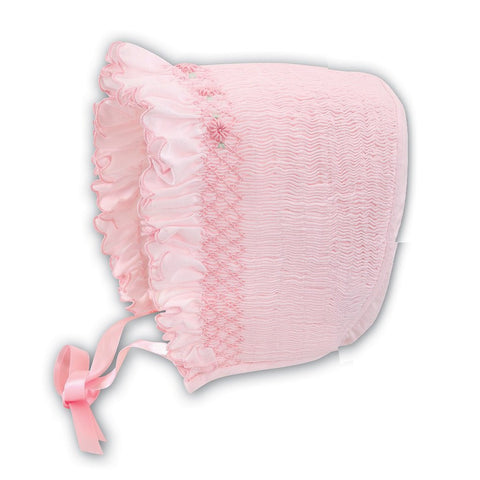 3602 Pink Bonnet - Kizzies, Hats - Childrens Wear