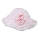 Baby Girls Pink Sun Hat - Kizzies, Hats - Childrens Wear
