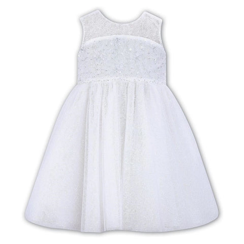 Ceremonial Ballerina Length Dress 070022 White - Kizzies, Dresses - Childrens Wear