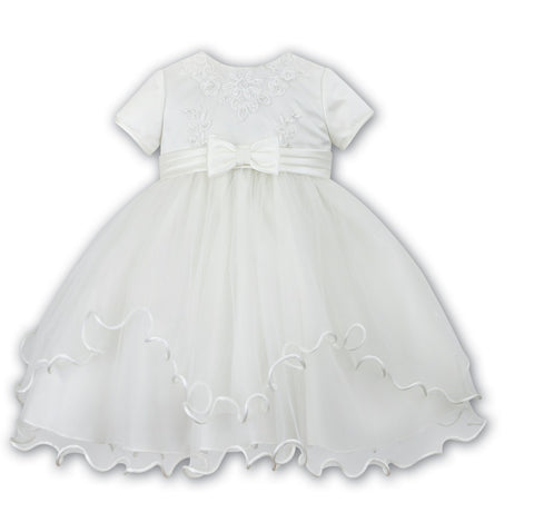 Ceremonial Ballerina Length Dress 070055 Ivory - Kizzies, Dresses - Childrens Wear