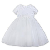 070108 Ballerina Length Dress White | Kizzies