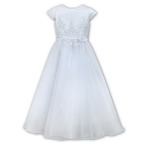 SARAH LOUISE 090046 Ankle Length Dress White | Kizzies