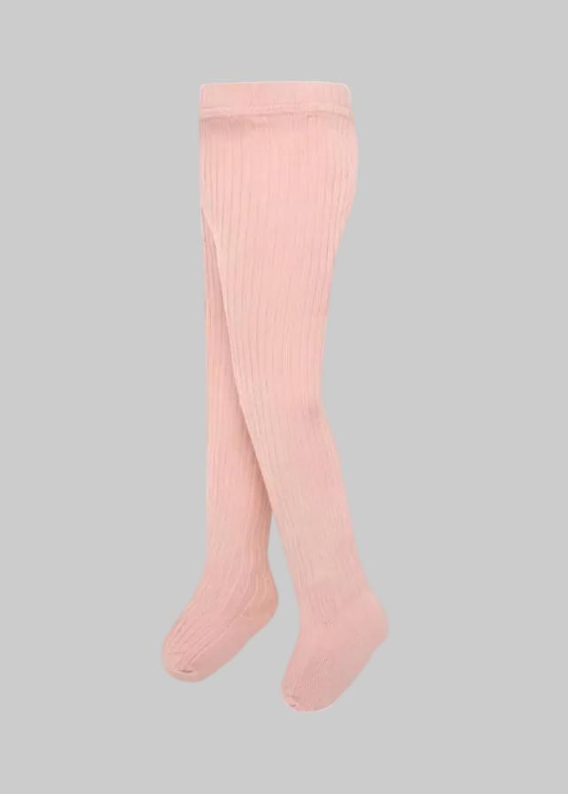 Mayoral Baby Girls Blush Ribbed Tights 