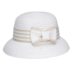 Mayoral Girls Natural Striped Hat 