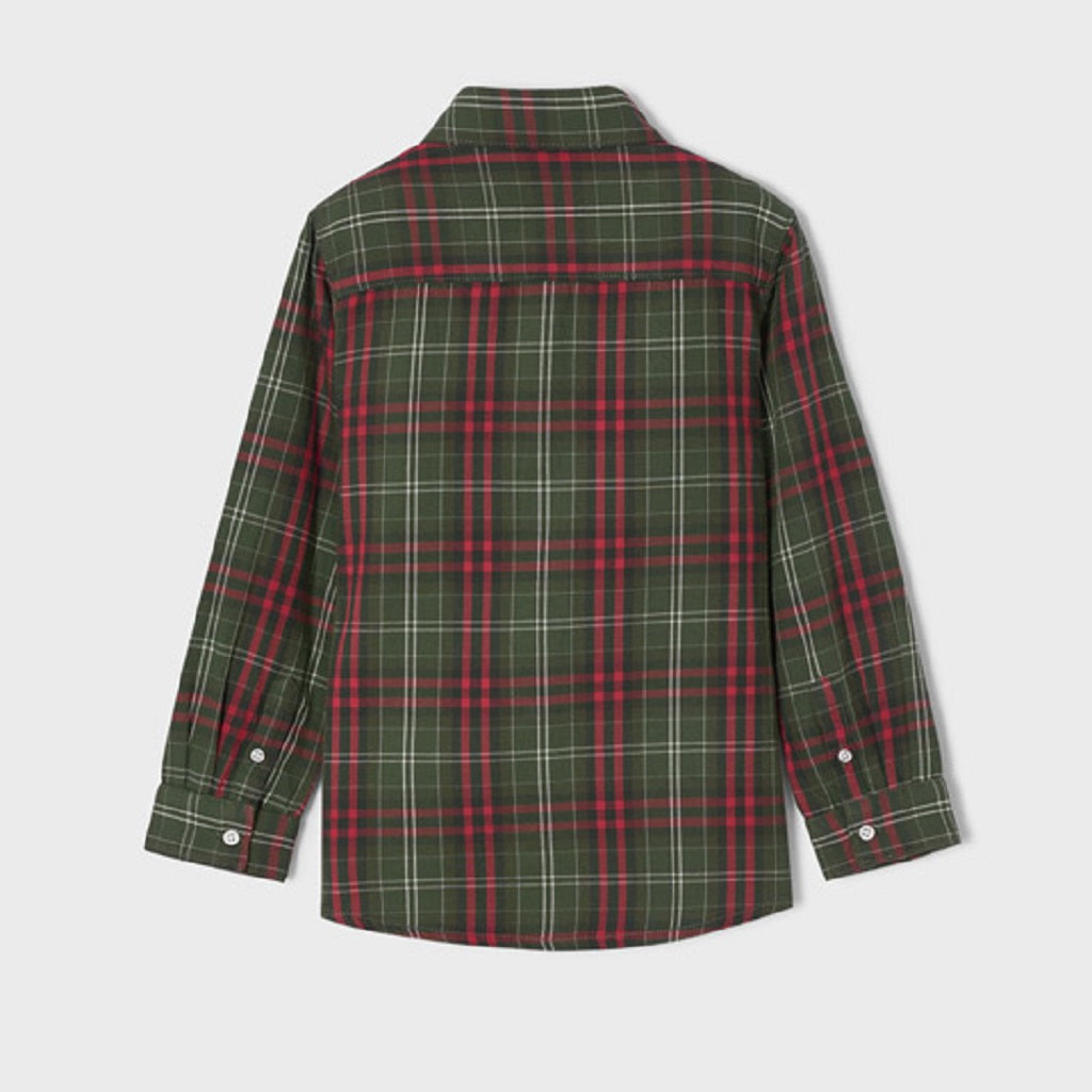 Boys Checked Shirt Red Pine