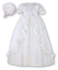 Sarah Louise-1760 Christening Silk Robe & Bonnet - Dresses