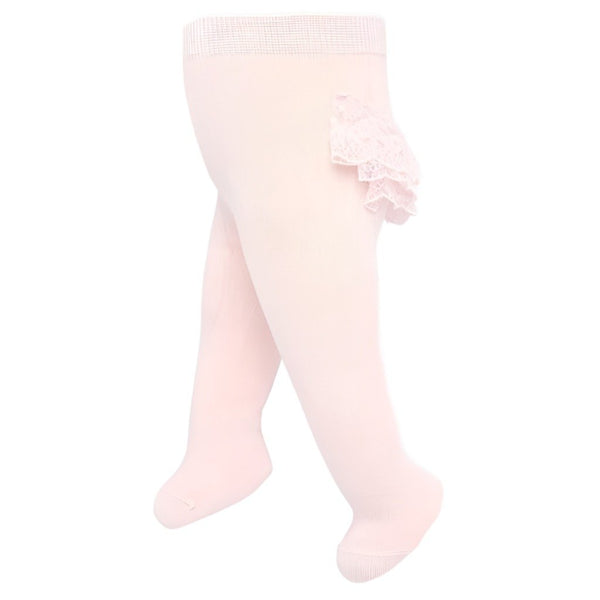 Baby Girls Rose Pink Ruffle Tights - Kizzies, Tights - Childrens Wear