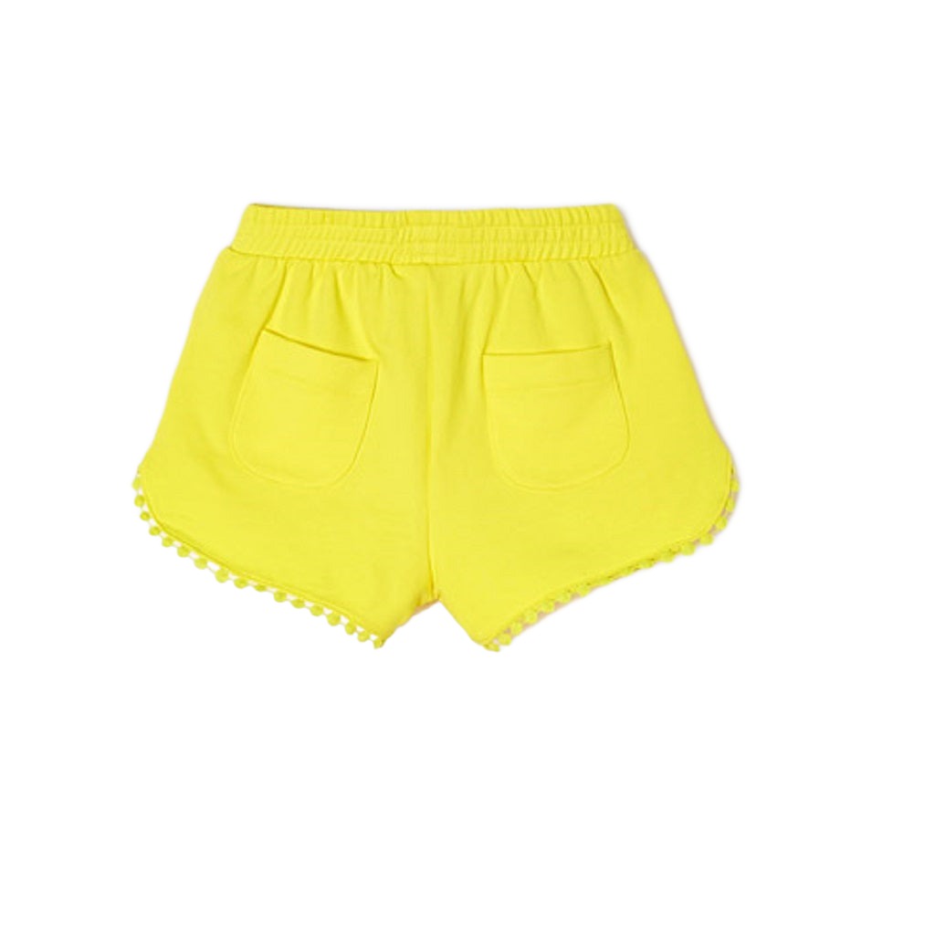 Girls Chenille Shorts Lemon