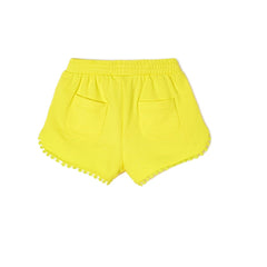 Girls Chenille Shorts Lemon