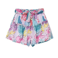 MAYORAL&nbsp;Junior Girls Printed Culottes&nbsp;Lilac&nbsp;