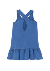 Girls Junior Dress Indigo